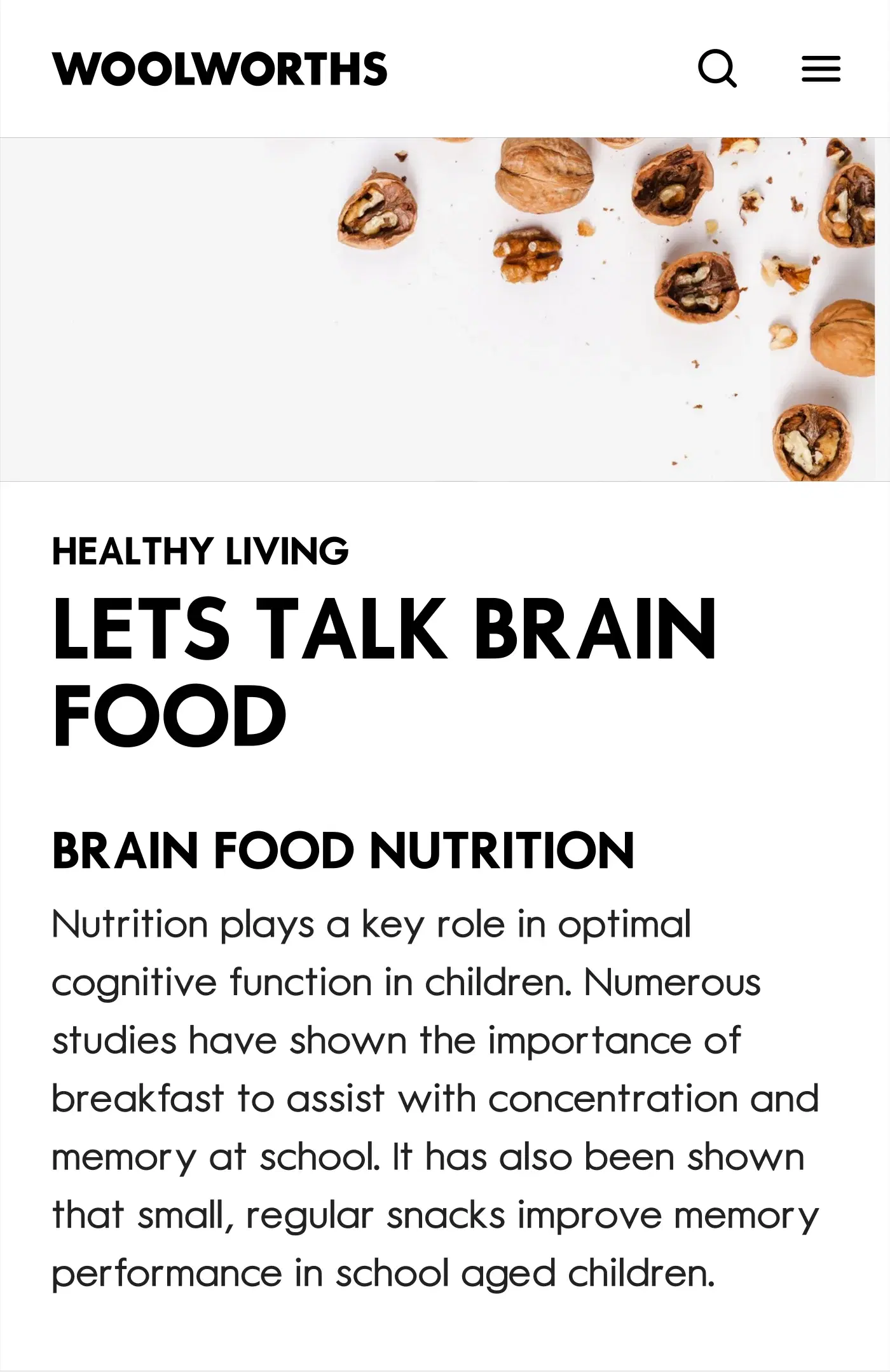 Article — mobile reading view